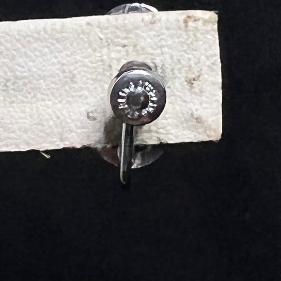 Vintage Sarah Coventry Sterling Silver Mother of pearl Screw Back Earrings (2804 - Picture 6 of 9